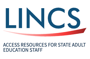 LINCs logo that states "LINCS: Access Resources for State Adult Education Staff"