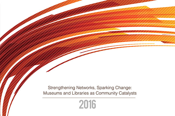 Decorative page from the Strengthening Networks, Sparking Change document.